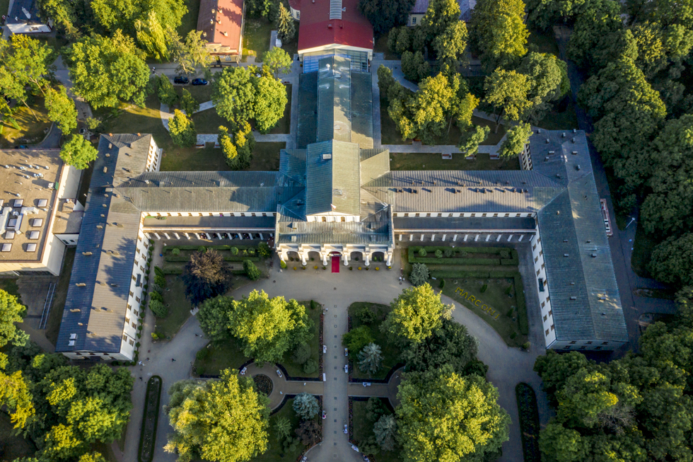 Sanatorium Marconi - widok z lotu ptaka