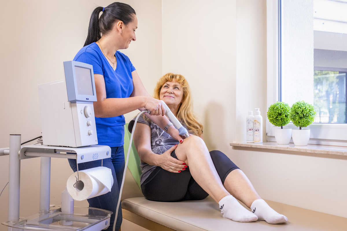 Zabieg ultrasonoterapii, fale uderzeniowe